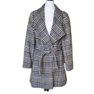 GUESS HOUNDSTOOTH CHECK  Peacoat Black & White SIZE LARGE